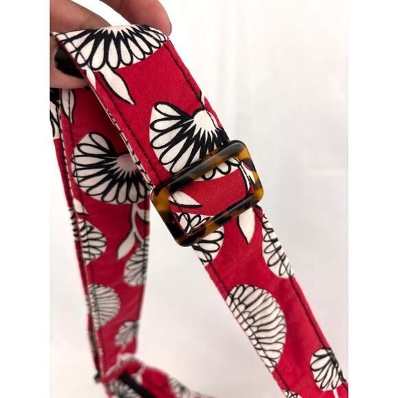 Vera Bradley Deco Daisy Sophie Fabric Shoulder Bag Houndstooth Retired - Picture 5 of 16